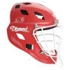 Diamond DCH-Edge Pro Catcher's Helmet Large - Scarlet White Baseball 2 Diamond DCH-Edge Pro Catcher's Helmet Large - Scarlet White Baseball