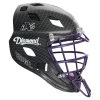 Baseball Diamond DCH-Edge Pro Catcher's Helmet Small - Black Purple 1 Baseball Diamond DCH-Edge Pro Catcher's Helmet Small - Black Purple