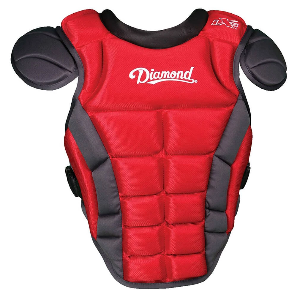 Diamond DCP-iX5-LG 16.5" Baseball Chest Protectors - Scarlet 3 Diamond DCP-iX5-LG 16.5" Baseball Chest Protectors - Scarlet