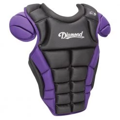 Diamond DCP-iX5-LG 16.5" Baseball Chest Protectors - Black Purple