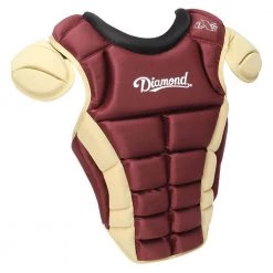 Diamond DCP-iX5-MED 14.5" Baseball Chest Protectors - Maroon Vegas Gold