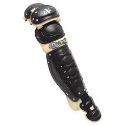 Diamond DCP-iX5 15.5" Baseball Leg Guards - Black Vegas Gold