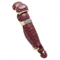 Diamond DCP-iX5 14.5" Baseball Leg Guards - Maroon Vegas Gold