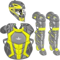 Baseball All-Star Youth System 7 Axis Elite Catcher's Set (Ages 9-12) - Dark Gray Gold