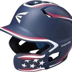 Easton Z5 2.0 Solid Batting Helmet With Universal Jaw Guard - Stars And Stripes Baseball