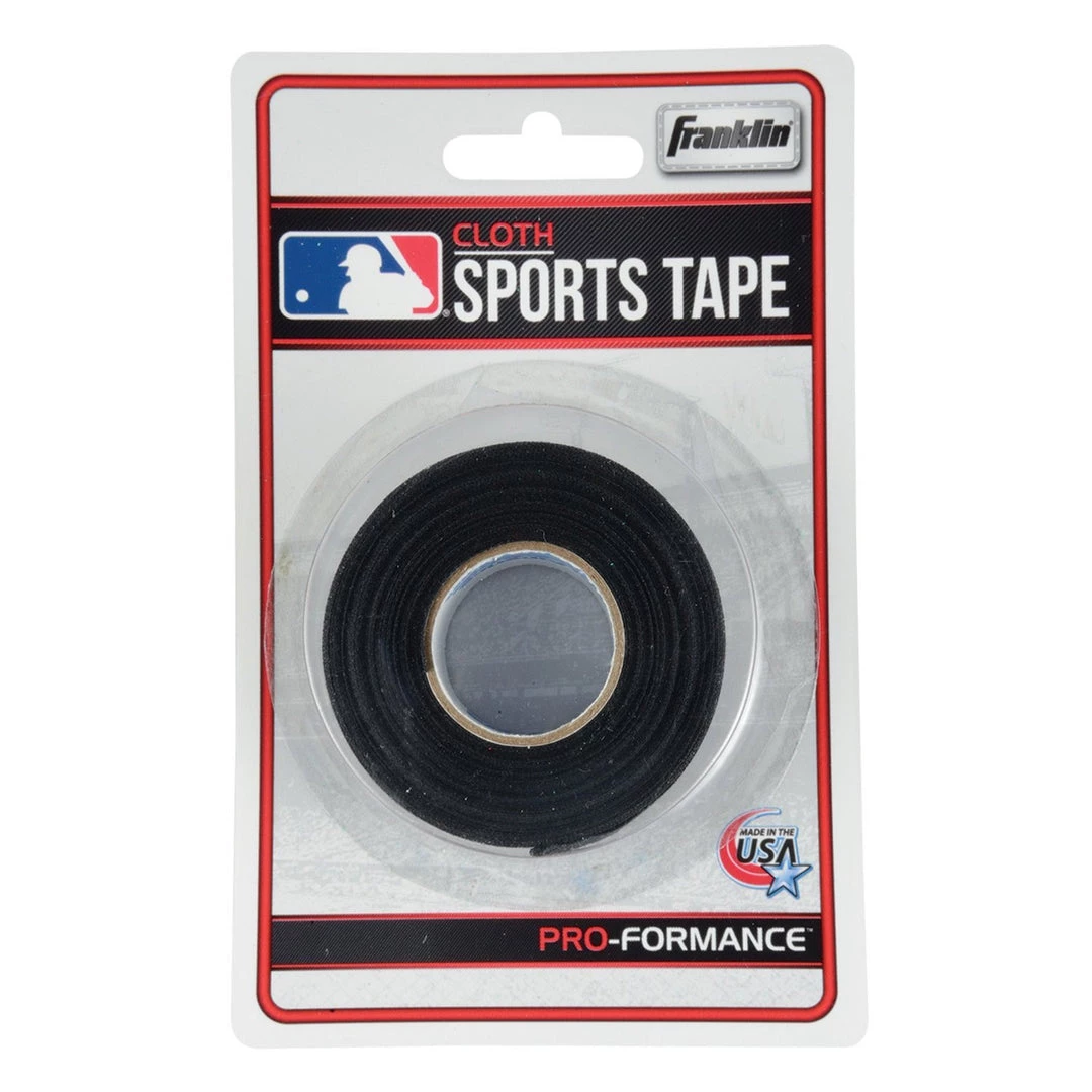 Franklin MLB Cloth Sports Tape (1" X 10 Yrds) - Black 3 Franklin MLB Cloth Sports Tape (1" X 10 Yrds) - Black