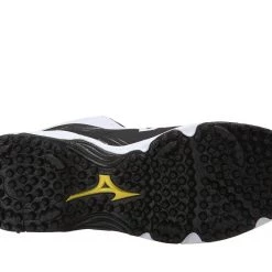 Mizuno 9-Spike Advanced Erupt 3 Mid - Black White Baseball