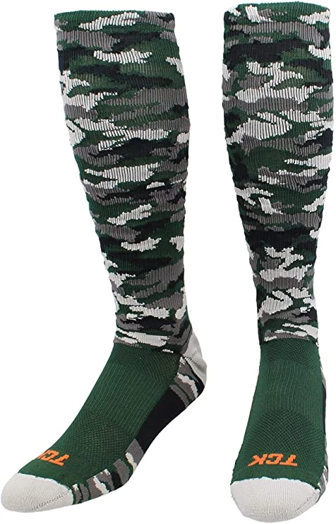 Twin City TCK Woodland Camo Knee High Socks - Dark Green Camo 3 Twin City TCK Woodland Camo Knee High Socks - Dark Green Camo