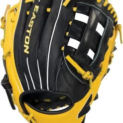 Easton Future Elite Youth 11.00" Infield Glove - Black Yellow Baseball