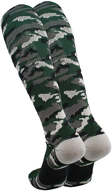 Twin City TCK Woodland Camo Knee High Socks - Dark Green Camo 5 Twin City TCK Woodland Camo Knee High Socks - Dark Green Camo