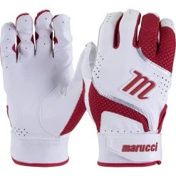 Marucci 2021 Code Youth Batting Glove - Red Baseball