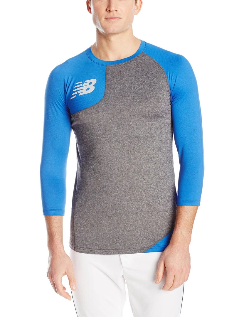 New Balance Asym Baseball Base Layer Right - Royal 3 New Balance Asym Baseball Base Layer Right - Royal
