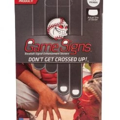 Game Signs Baseball Signal Stickers Optic White -100 Pk
