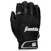 Baseball Franklin Shok-Sorb X Youth Batting Gloves - Black