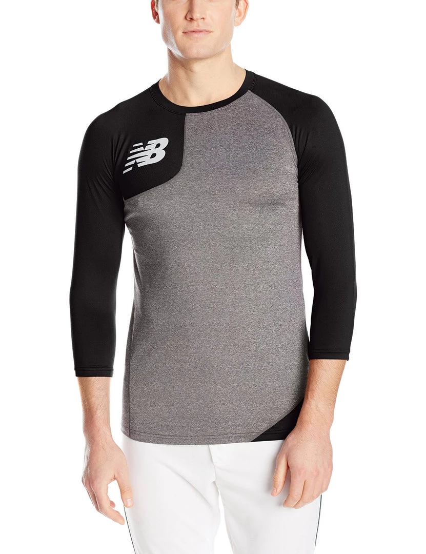 New Balance Asym Baseball Base Layer Right - Black 3 New Balance Asym Baseball Base Layer Right - Black