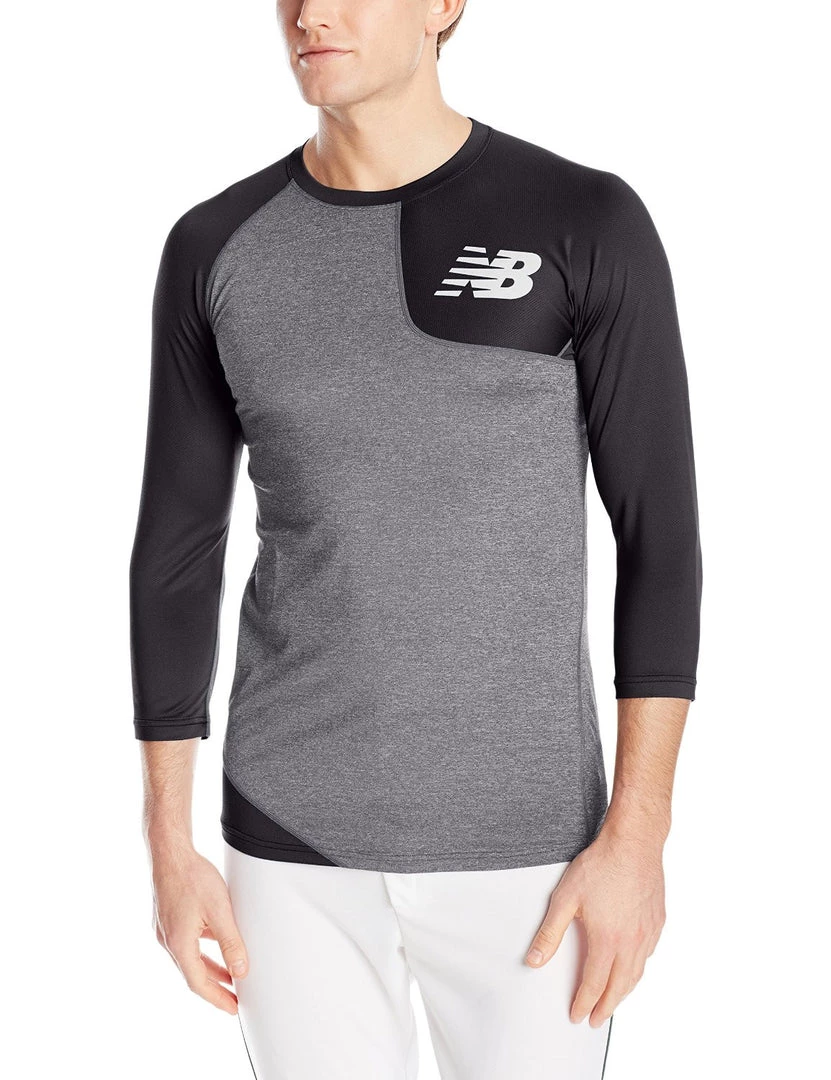 New Balance Asym Baseball Base Layer Left - Black 3 New Balance Asym Baseball Base Layer Left - Black