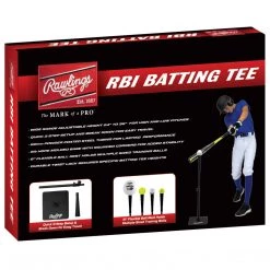 Rawlings Official RBI Batting Tee - Black Baseball