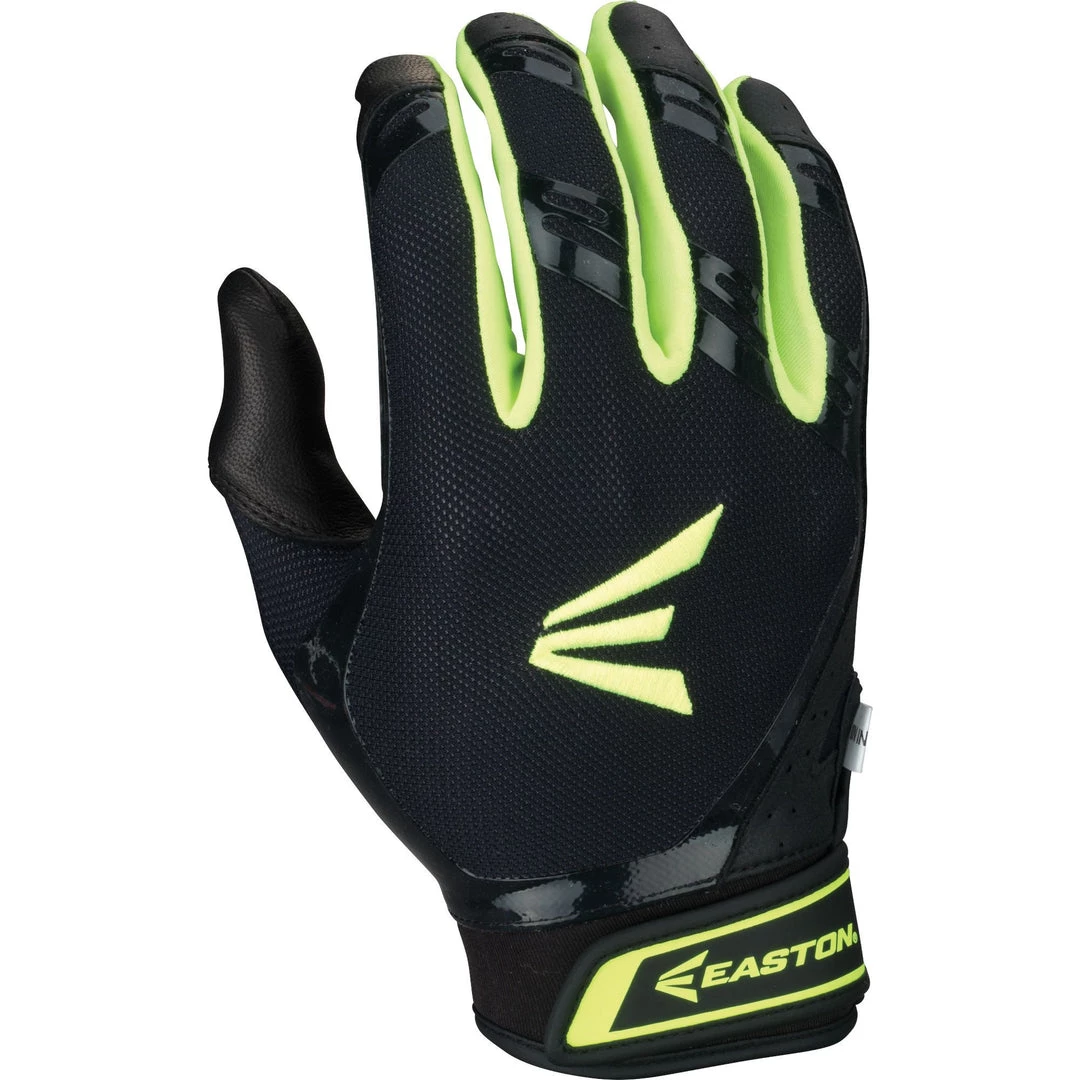 Easton HF7 Hyperskin Fastpitch Batting Gloves - Black Optic 3 Easton HF7 Hyperskin Fastpitch Batting Gloves - Black Optic