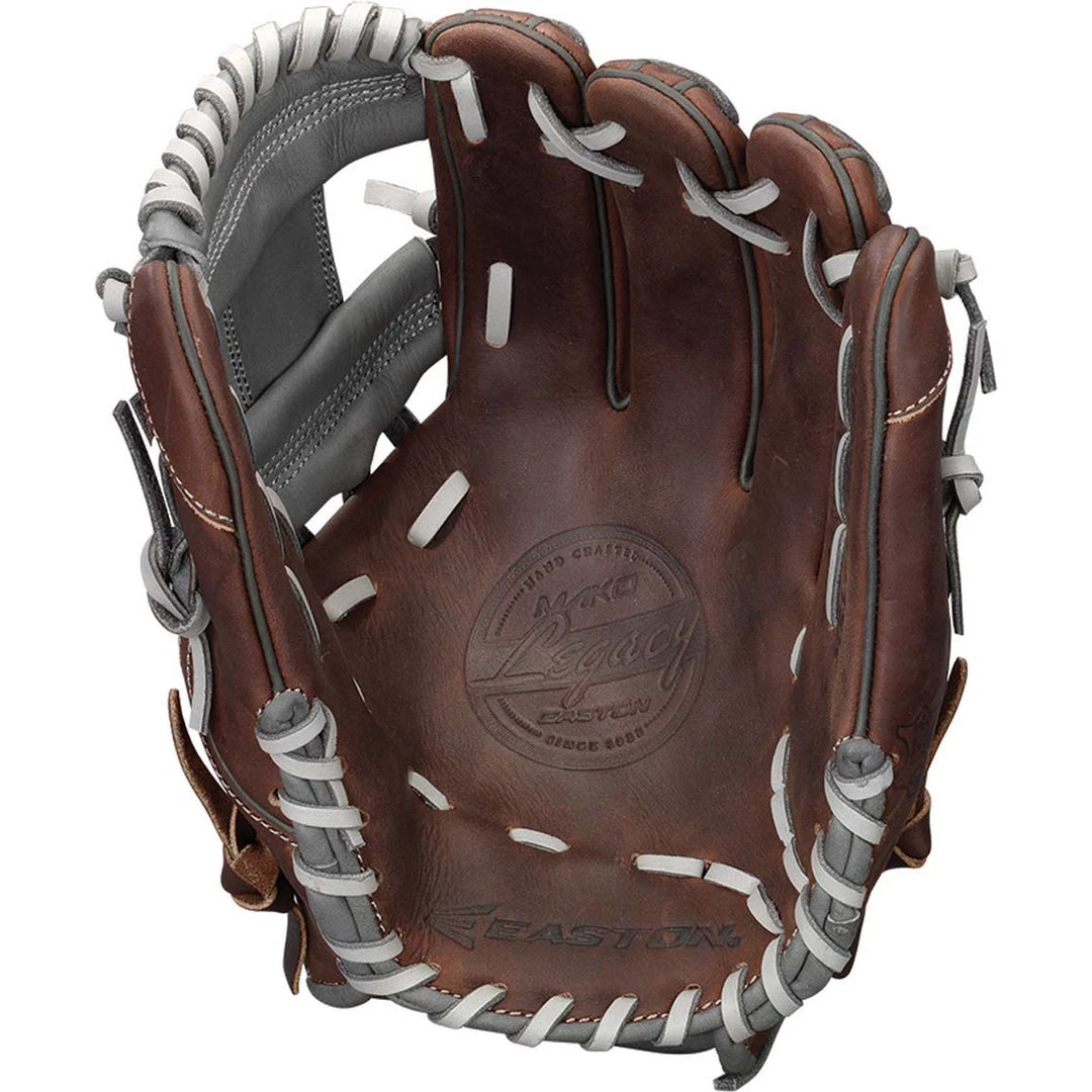 Easton Mako Legacy 11.50" I-Web Infield Glove - Brown Gray Baseball 4 Easton Mako Legacy 11.50" I-Web Infield Glove - Brown Gray Baseball