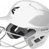 Easton Alpha Solid Helmet With Baseball Facemask - White