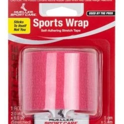 Mueller Sports Wrap Self-Adhering Stretch Tape (2" X 6 Yds) - Pink