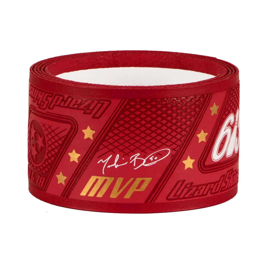 Lizard Skins Mookie Betts Durasoft 1.1mm Bat Grip - Red White 3 Lizard Skins Mookie Betts Durasoft 1.1mm Bat Grip - Red White