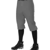 Alleson 605PKN Adult Baseball Knicker Pant - Charcoal