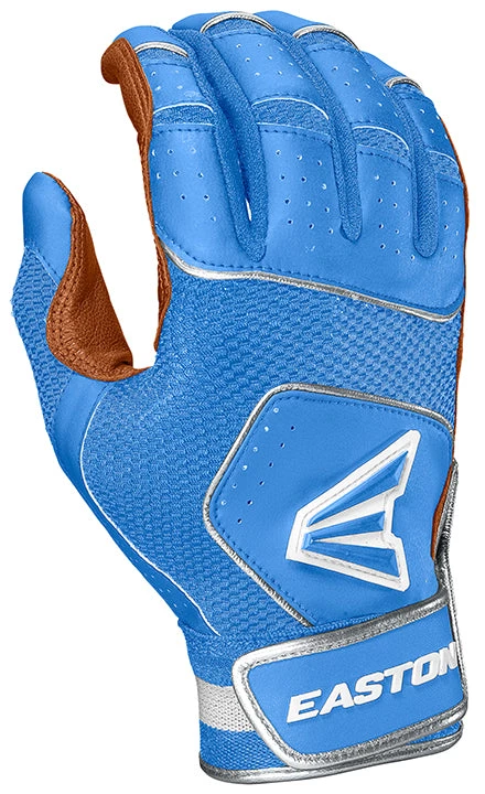 Baseball Easton Walk-Off NX Youth Batting Gloves - Carmel Carolina Blue 3 Baseball Easton Walk-Off NX Youth Batting Gloves - Carmel Carolina Blue