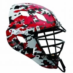 Diamond DCH-Edge Pro Catcher's Helmet Large - Scarlet Camo Baseball
