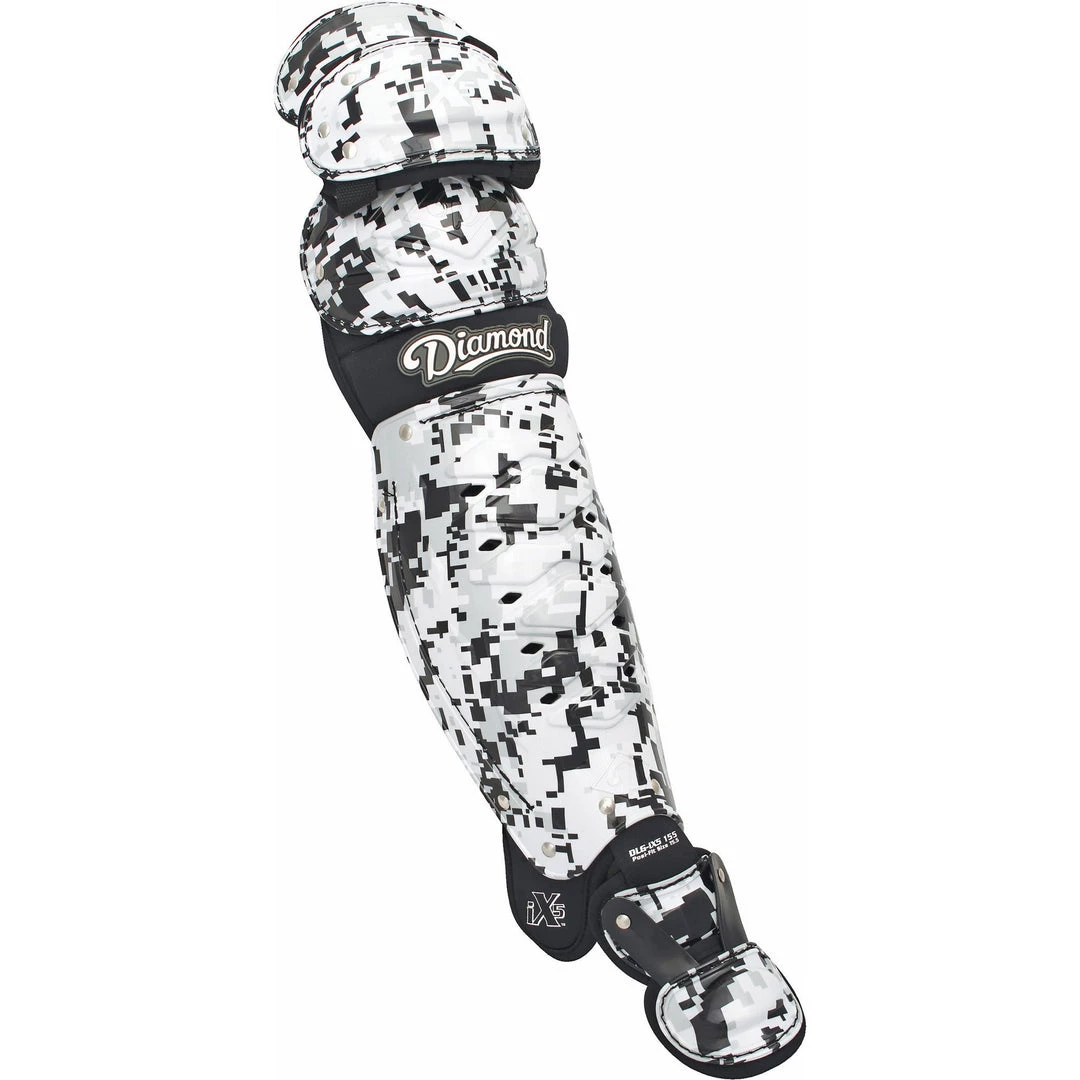 Diamond DCP-iX5 15.5" Baseball Leg Guards - Camo White 3 Diamond DCP-iX5 15.5" Baseball Leg Guards - Camo White
