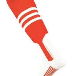 Twin City TCK Dugout Knee High Stirrup Socks - Orange White
