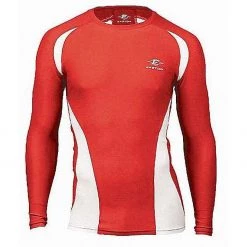 Easton Qualifier Adult Compression Long Sleeve Jersey A164345 Red Baseball