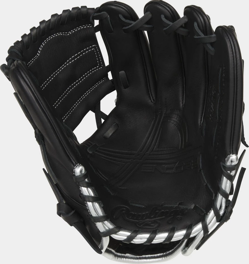 Rawlings 2022 Encore 11.75" Infield/Pitcher'S Glove EC1175-8B - Black Light Gray 4 Rawlings 2022 Encore 11.75" Infield/Pitcher'S Glove EC1175-8B - Black Light Gray