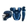 Easton Elite X Intermediate Catcher's Set - Navy Columbia Blue
