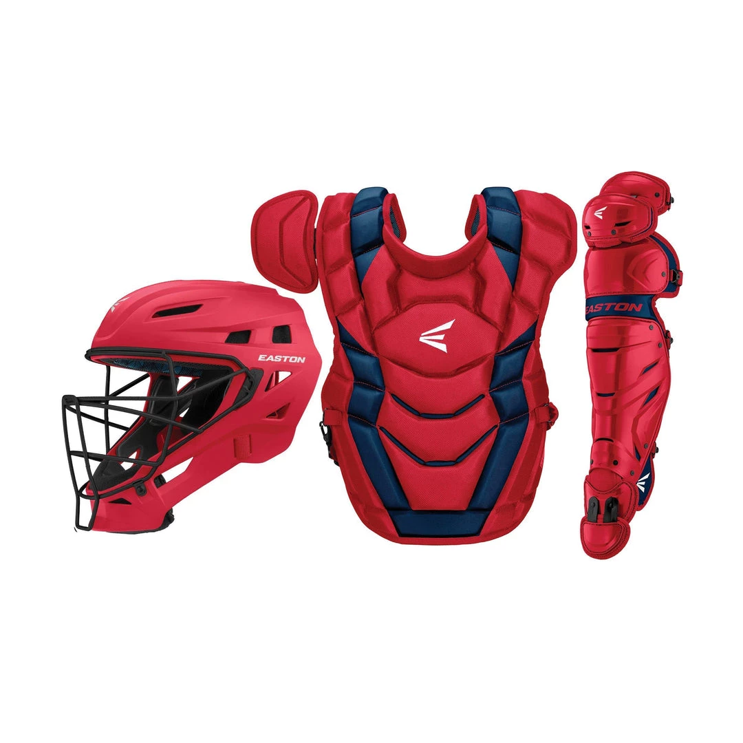 Easton Elite X Youth Catcher's Set - Red Navy Baseball 3 Easton Elite X Youth Catcher's Set - Red Navy Baseball