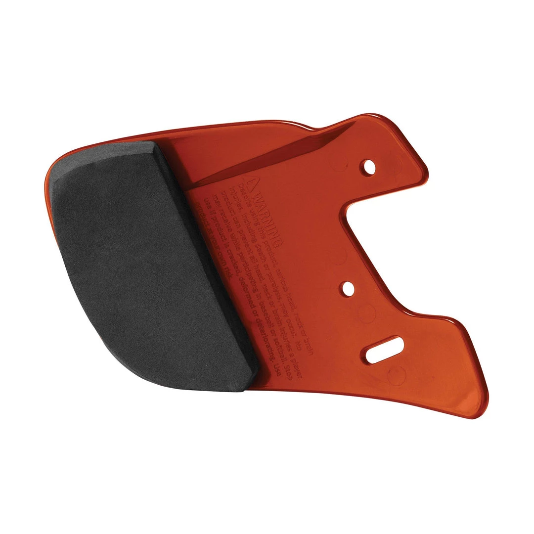 Baseball Easton Helmet Extended Jaw Guard - Texas Orange 4 Baseball Easton Helmet Extended Jaw Guard - Texas Orange