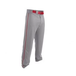Easton Youth Rival 2 Piped Baseball Pants - Gray Red