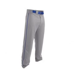 Easton Adult Rival 2 Piped Baseball Pants - Gray Royal