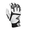 Easton Gametime Batting Gloves - White Black 1 Easton Gametime Batting Gloves - White Black