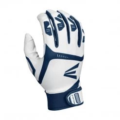 Baseball Easton Gametime Batting Gloves - White Navy