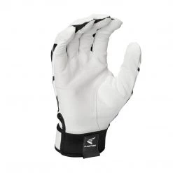 Baseball Easton Gametime Batting Youth Gloves - White Black