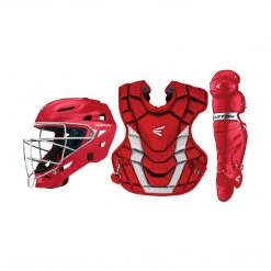 Easton Gametime X Youth Catcher's Set - Red Silver Baseball