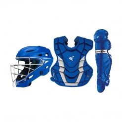 Easton Gametime X Intermediate Catcher's Set - Royal Silver Baseball