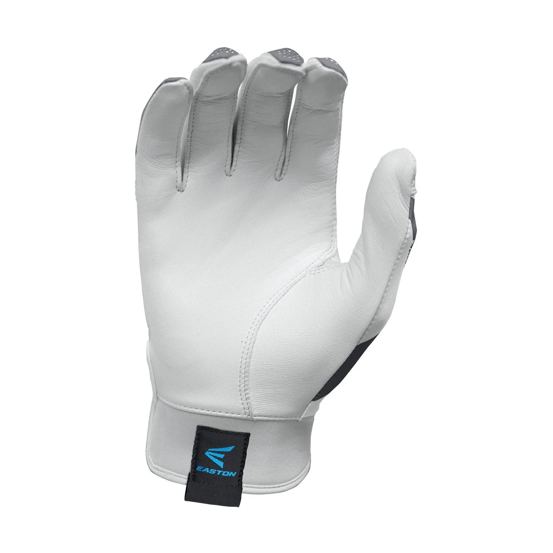 Softball Easton Ghost Fastpitch Batting Gloves - White Charcoal Gold 4 Softball Easton Ghost Fastpitch Batting Gloves - White Charcoal Gold