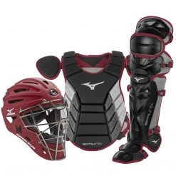 Mizuno Youth Samurai Box Set 380420 - Black Maroon Baseball