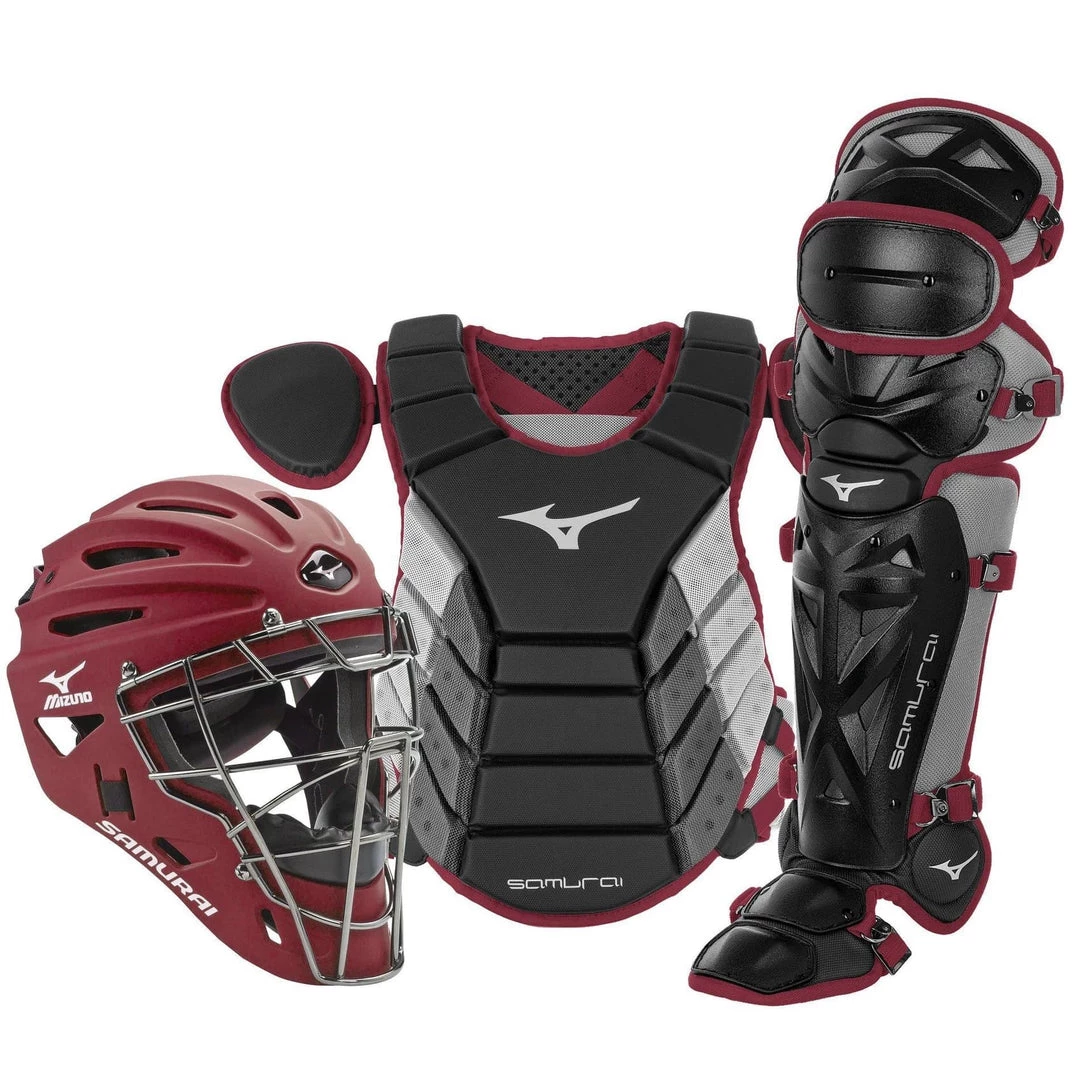 Mizuno Youth Samurai Box Set 380420 - Black Maroon Baseball 3 Mizuno Youth Samurai Box Set 380420 - Black Maroon Baseball