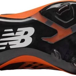 New Balance L4040v5 Low Cut Metal Cleat - Black Orange