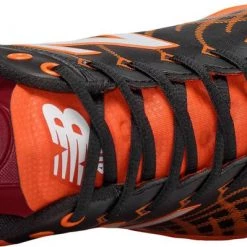 New Balance L4040v5 Low Cut Metal Cleat - Black Orange