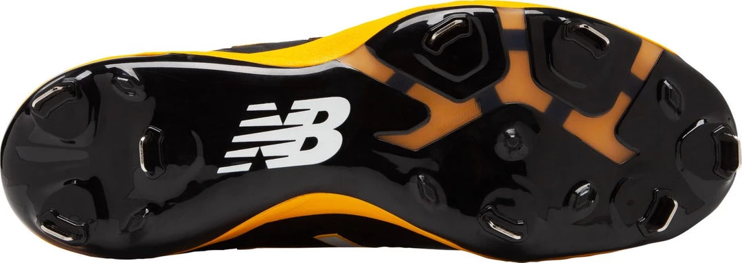 New Balance L4040v5 Low Cut Metal Cleat - Black Yellow 5 New Balance L4040v5 Low Cut Metal Cleat - Black Yellow