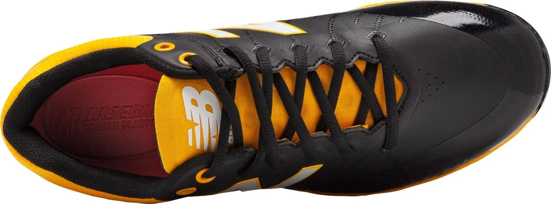 New Balance L4040v5 Low Cut Metal Cleat - Black Yellow 6 New Balance L4040v5 Low Cut Metal Cleat - Black Yellow